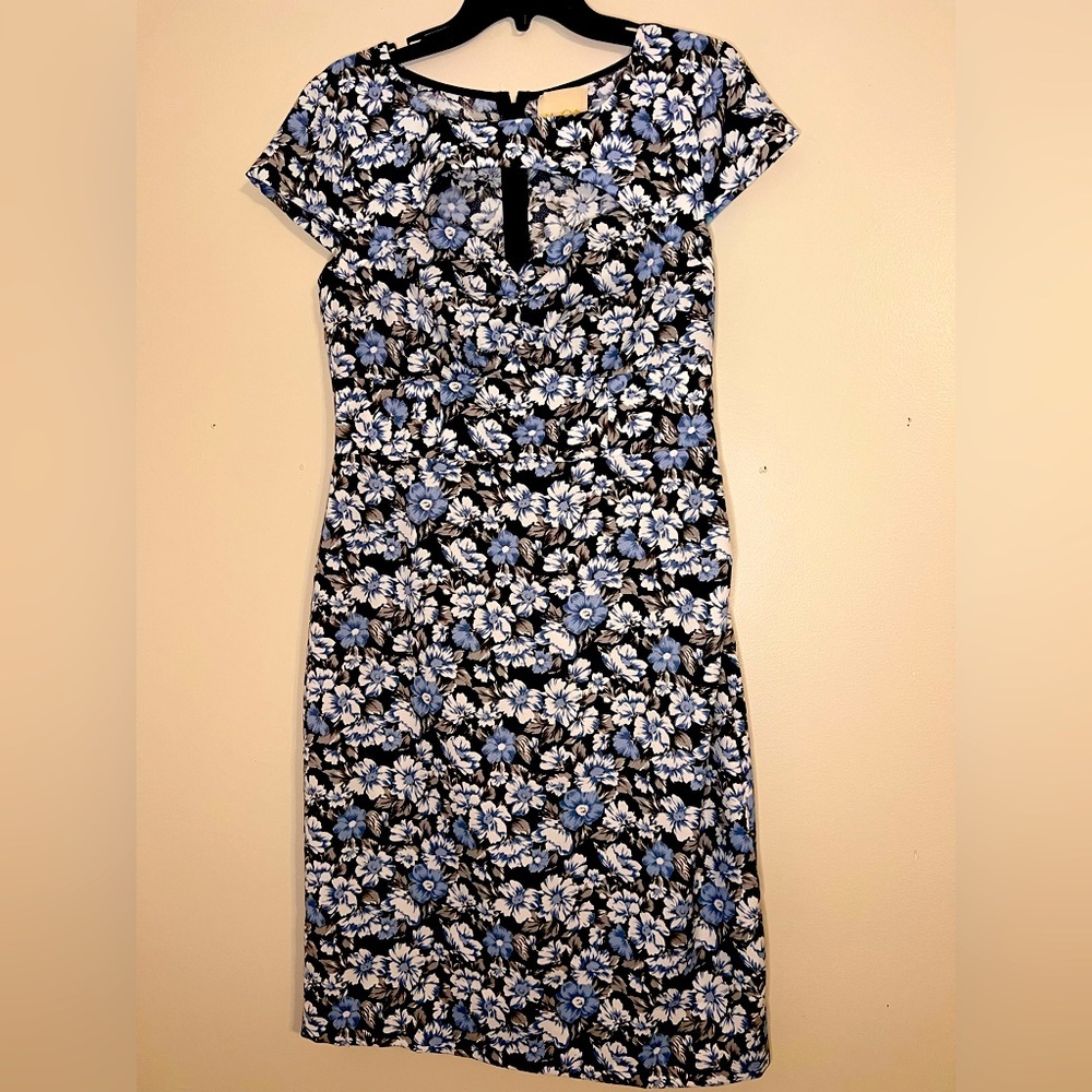 ModCloth Dear Fiery Dress in Blue Floral Size Large Retro Pinup